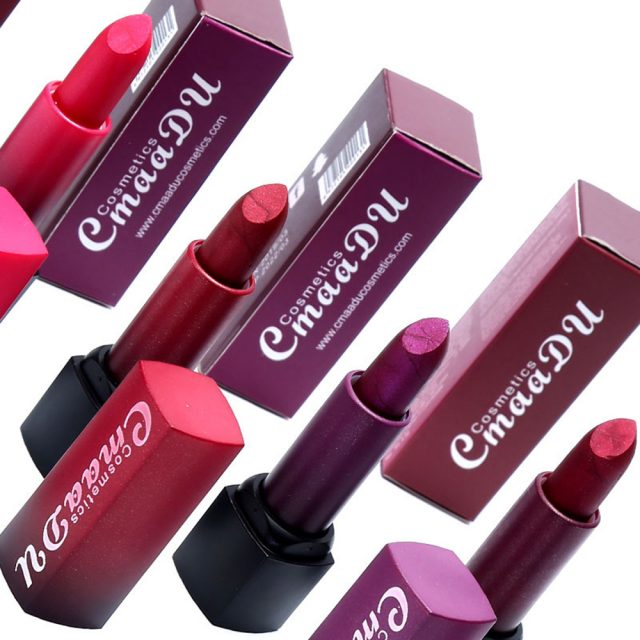 CmaaDu Metal Lipstick Diamond Waterproof Makeup Long Lasting Not Fade Glitter Lip Stick Korea Cosmetics maquiagem TSLM2