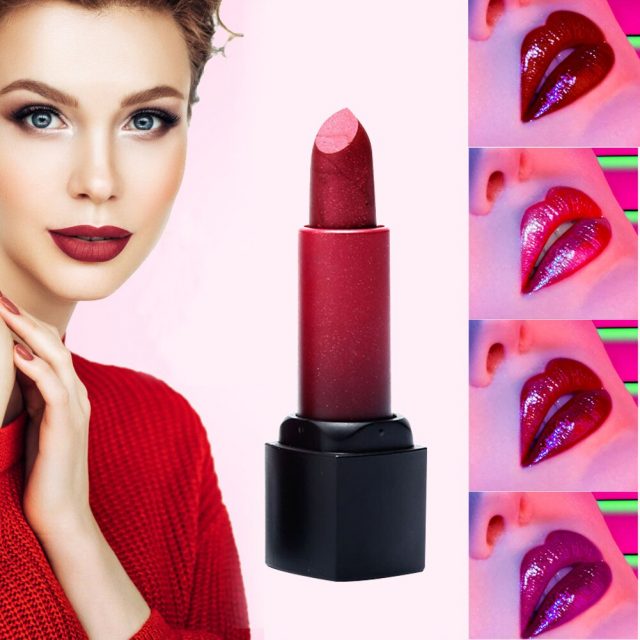 CmaaDu Metal Lipstick Diamond Waterproof Makeup Long Lasting Not Fade Glitter Lip Stick Korea Cosmetics maquiagem TSLM2
