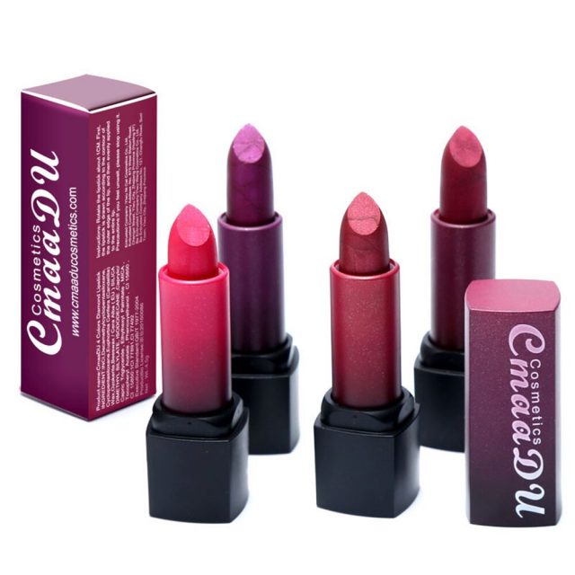 CmaaDu Metal Lipstick Diamond Waterproof Makeup Long Lasting Not Fade Glitter Lip Stick Korea Cosmetics maquiagem TSLM2