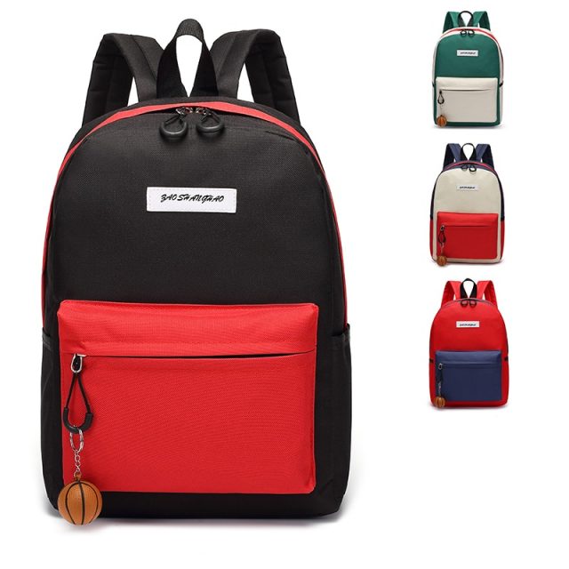Backpack Women Fashion Shoulderbags Solid Color Patchwork Sweet Girl Street School Bags Backpacks Zipper Design Casual Bags