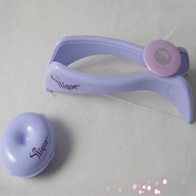Slique 52+147 == 79 Women Plastic Cotton Modern Hair Facial Body Removal Threading Threader Epilator System Slique Design Tools
