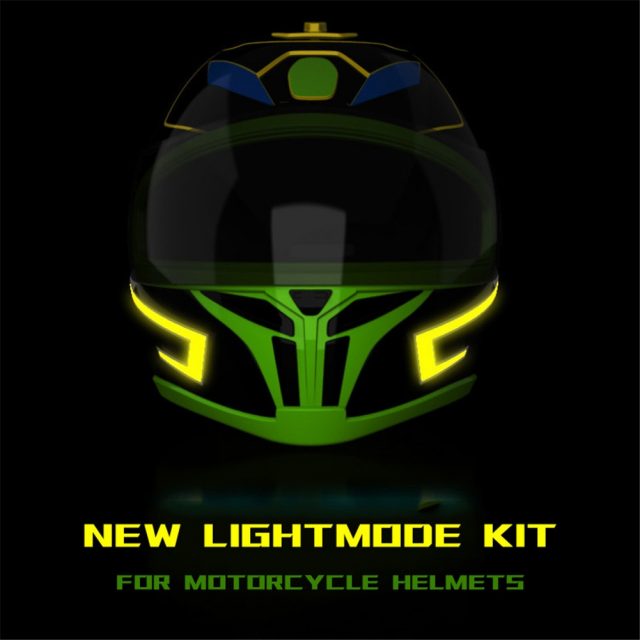 Ready Stock Motorcycle Helmet EL Cold Light Mod Kit Tron Helmets Mode Night Time Riding Signal Flashing Lights strip Bar DIY