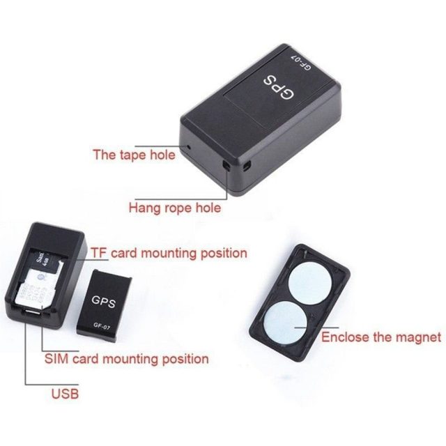 Mini GPS Tracker Car GPS Location Tracker Magnetic SOS Tracking Device For Vehicle Car Child Anti-Lost Recording Tracking Device