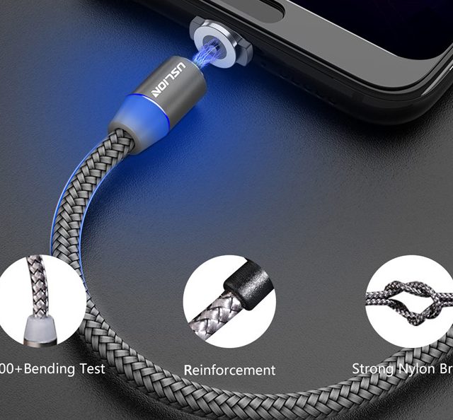 Magnetic USB Fast Charging Micro / Type C Cable