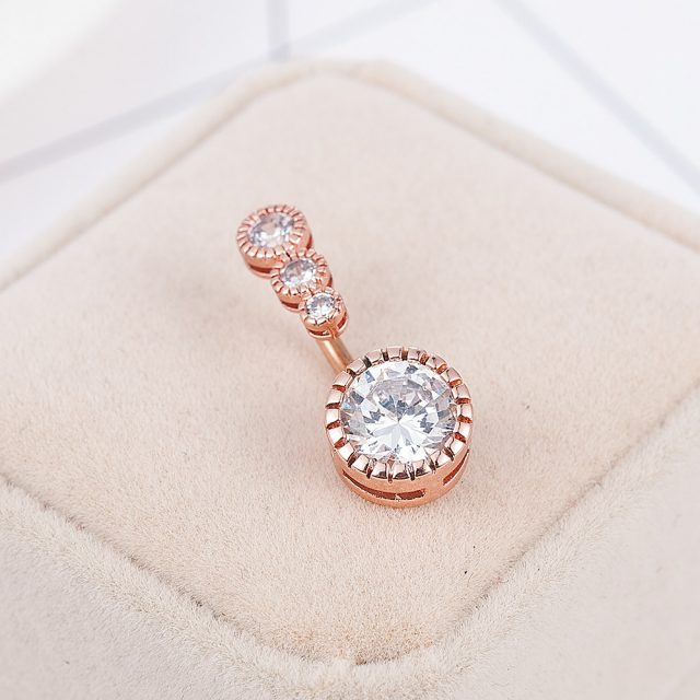 1pc Sexy Dangling Navel Belly Button Rings Belly Piercing Crystal Surgical Steel Woman Body Jewelry Barbell Women Accessories