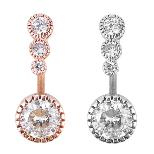 1pc Sexy Dangling Navel Belly Button Rings Belly Piercing Crystal Surgical Steel Woman Body Jewelry Barbell Women Accessories