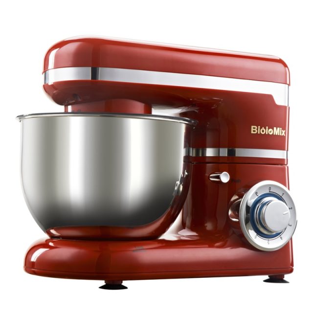 1200W 4L Stainless Steel Bowl 6-speed Kitchen Food Stand Mixer Cream Egg Whisk Blender Cake Dough Bread Mixer Maker Machine