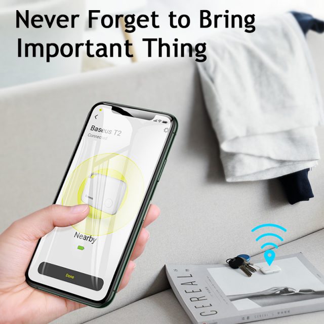 Baseus Smart GPS Tracker Mini Anti-loss Tracking Device Key Finder Animal Kid Document GPRS Tracker Dog Smart Key Tag Locator