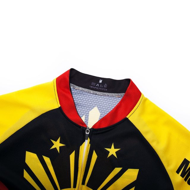 2019 New Team Philippines Cycling Jersey Customized Road Mountain Race Top max storm Reflective zipper 4 pocket