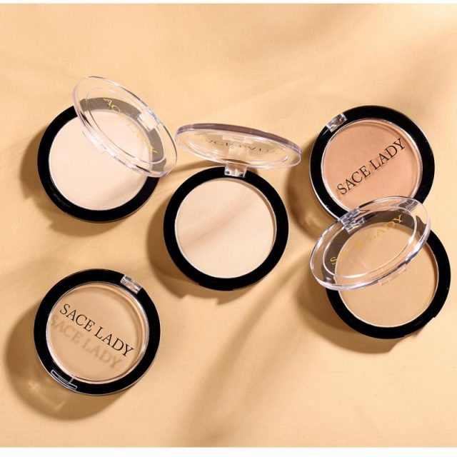 Natural Lasting  Matt Pressed Face Powder Foundation Lightweight Oil-control Compact Cosmetic Loose Powder Makeup Tool  TSLM1