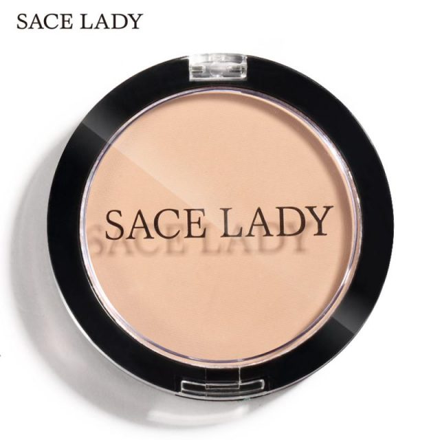 Natural Lasting  Matt Pressed Face Powder Foundation Lightweight Oil-control Compact Cosmetic Loose Powder Makeup Tool  TSLM1