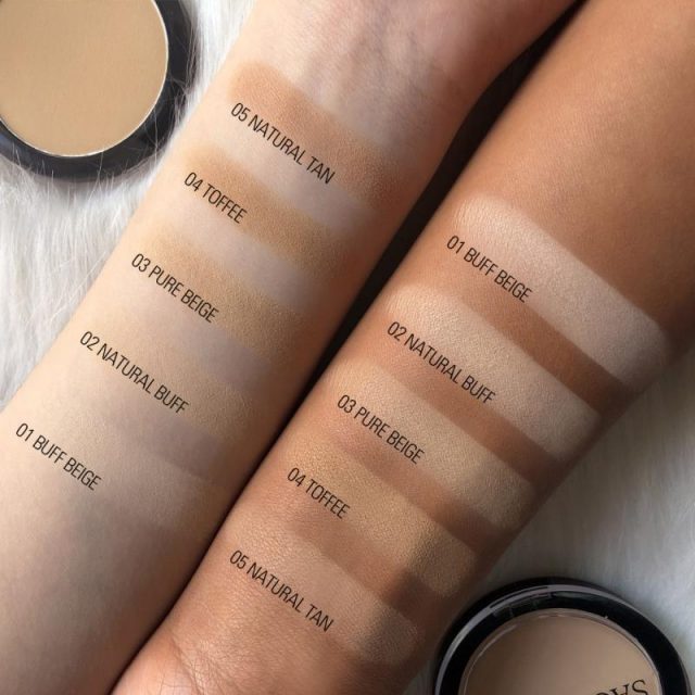Natural Lasting  Matt Pressed Face Powder Foundation Lightweight Oil-control Compact Cosmetic Loose Powder Makeup Tool  TSLM1