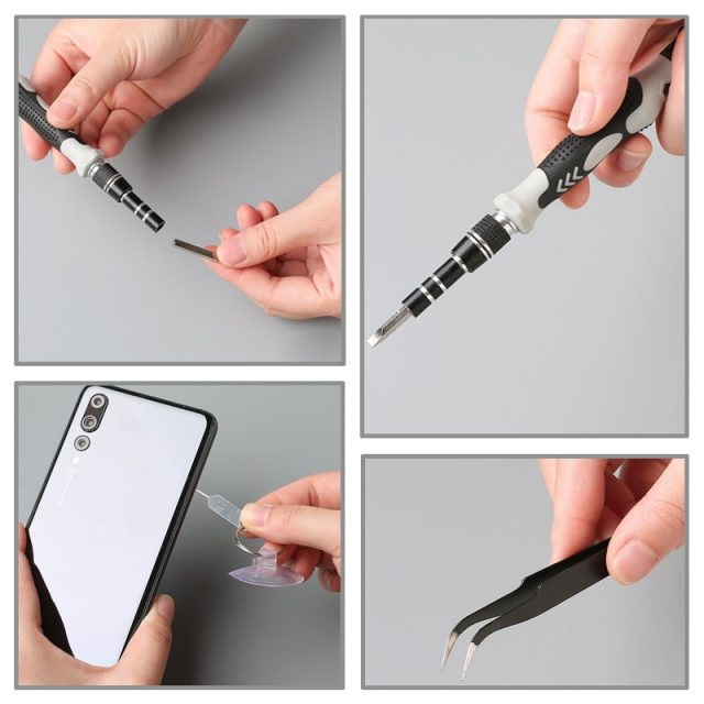 KINDLOV 112 in 1 Screwdriver Set of Screw Driver Bit Set Multi-function Precision Mobile Phone Repair Device Hand Tools Torx Hex
