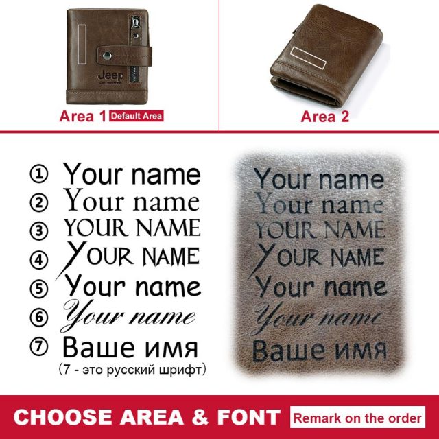 Free Engraving 100% Genuine Leather Men Wallet Coin Purse Small Card Holder PORTFOLIO Portomonee Male Walet Pocket Coffee Money