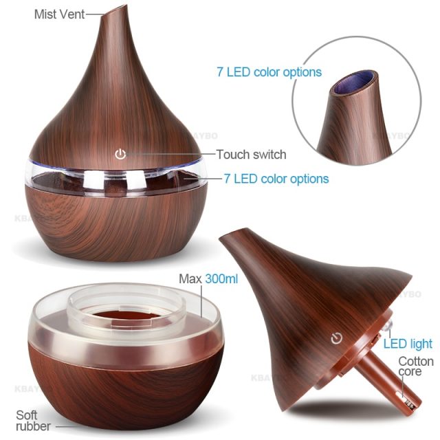 Wood Aromatherapy Air Humidifier