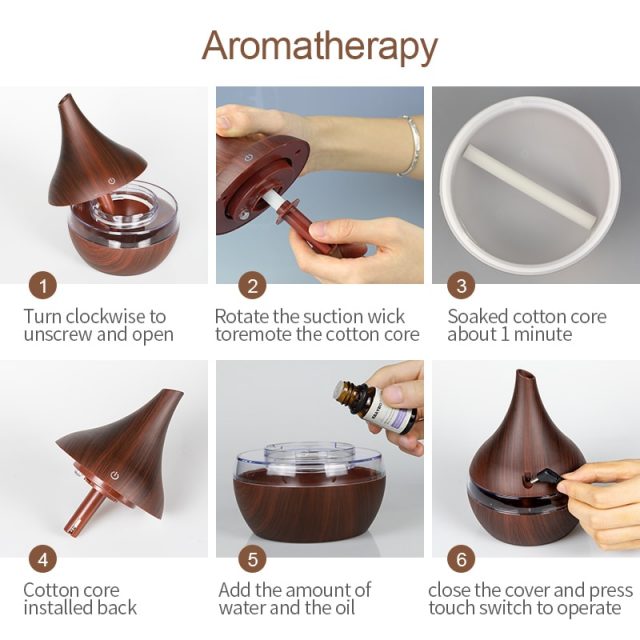 Wood Aromatherapy Air Humidifier