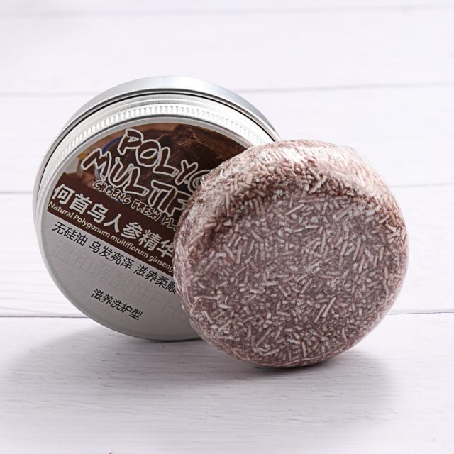 New Polygonum Essence Hair Darkening Shampoo Bar Soap Natural Organic Mild Formula Hair Shampoo Gray Hair Reverse Hair Cleansing