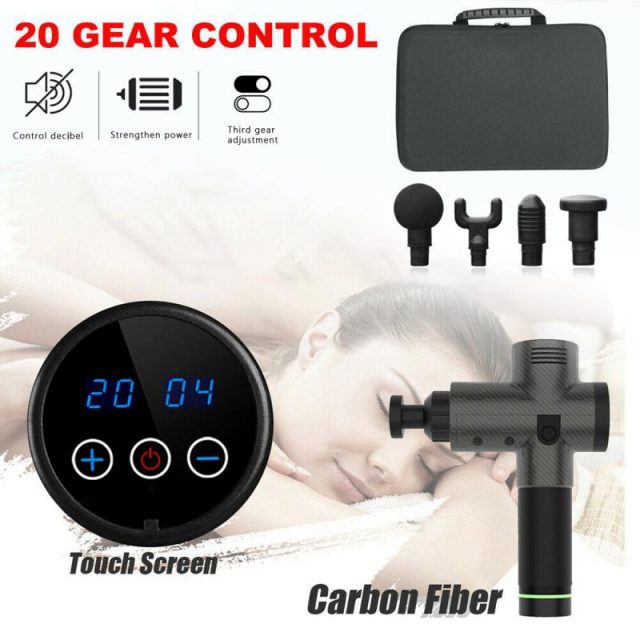 LED Muscle Massage Gun Mute Electric Muscle Massager Body Relaxing Pain Relief Portable Slimming Legs Massage Machine 2019