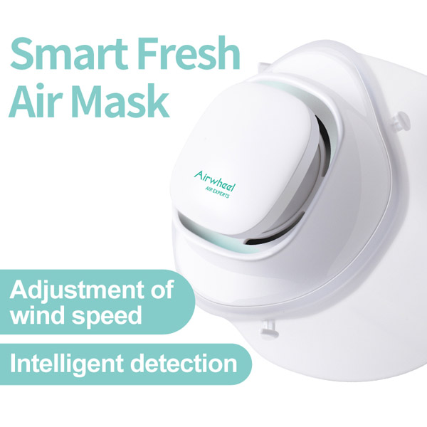 Airwheel Air Experts F3 Smart Respirator Fresh Air Silicone Mask with a 5-layer Filter Technology with In & Out Dual Protection and APP Smart Reminder for the New Normal