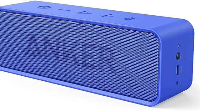 Anker Soundcore Portable Wireless Bluetooth Speaker with Loud Stereo Sound, 24-Hour Playtime, 66 feet Bluetooth Range, Built-in Microphone Compatible with iPhone/IOS, Samsung and All Android Devices
