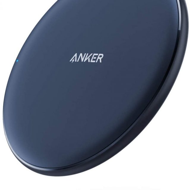 Anker Wireless Charger, PowerWave Pad, Portable, Compatible with iPhone 11, 11 Pro, 11 Pro Max, Xs Max, XR, XS, X, 8, 8 Plus, AirPods Pro, 10W Fast-Charging Galaxy S20 S10 S9, Note 10 Note 9 Note 8 (No AC Adapter included)