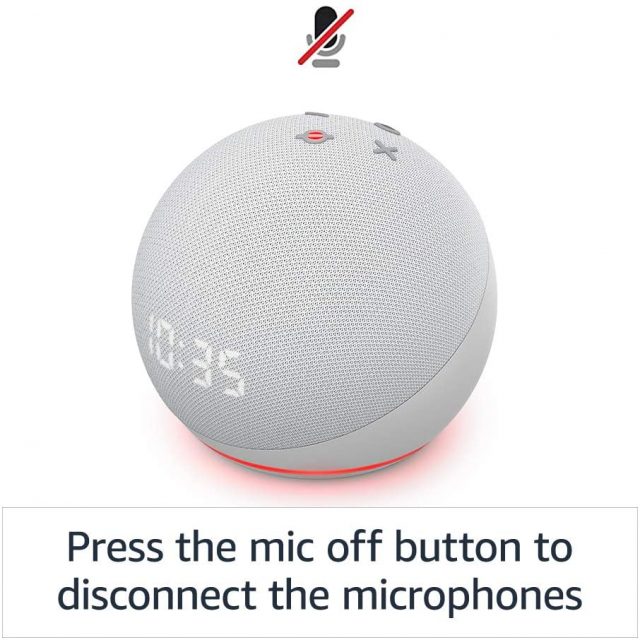 Amazon’s All-New Echo Dot (4th Gen) | Portable Smart speaker with clock and Alexa