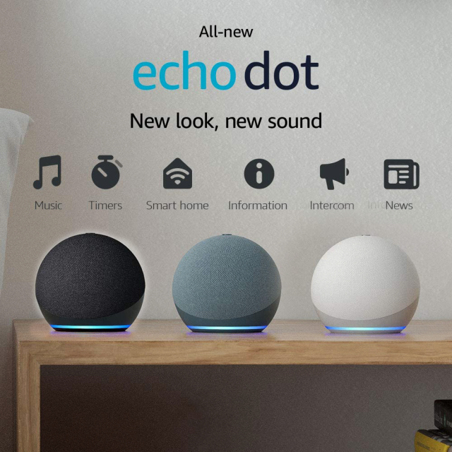 Amazon’s All-New Echo Dot (4th Gen) | Portable Smart speaker with Alexa only