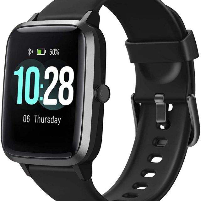 Letsfit Smart Watch ID205L, Fitness Tracker with Heart Rate Monitor, Activity Tracker with 1.3 Inch Touch Screen, IP68 Waterproof Pedometer Smartwatch with Sleep Monitor, Step Counter for Women and Men