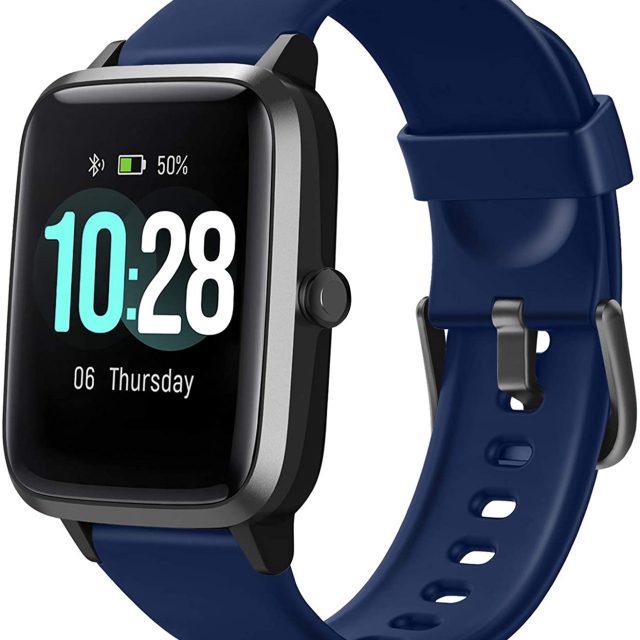 Letsfit Smart Watch ID205L, Fitness Tracker with Heart Rate Monitor, Activity Tracker with 1.3 Inch Touch Screen, IP68 Waterproof Pedometer Smartwatch with Sleep Monitor, Step Counter for Women and Men