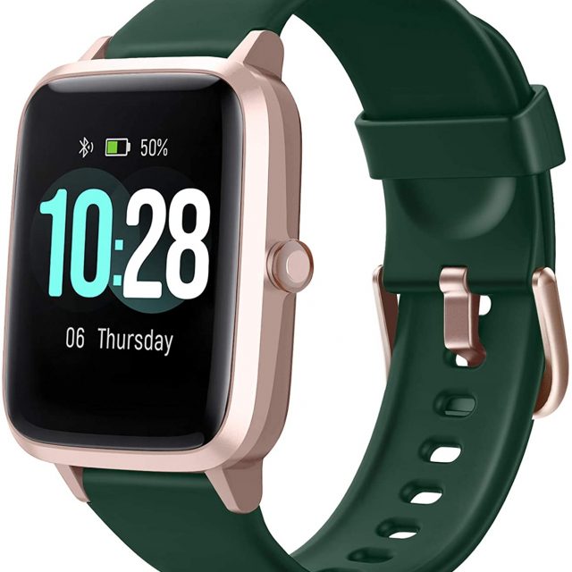 Letsfit Smart Watch ID205L, Fitness Tracker with Heart Rate Monitor, Activity Tracker with 1.3 Inch Touch Screen, IP68 Waterproof Pedometer Smartwatch with Sleep Monitor, Step Counter for Women and Men
