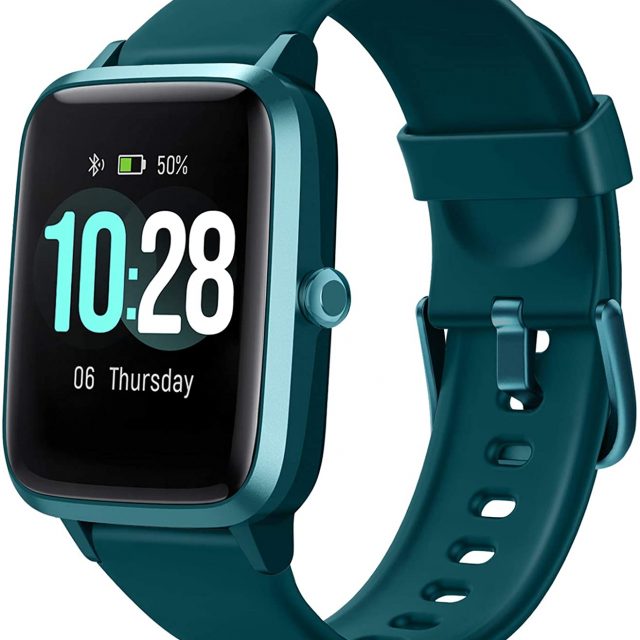 Letsfit Smart Watch ID205L, Fitness Tracker with Heart Rate Monitor, Activity Tracker with 1.3 Inch Touch Screen, IP68 Waterproof Pedometer Smartwatch with Sleep Monitor, Step Counter for Women and Men