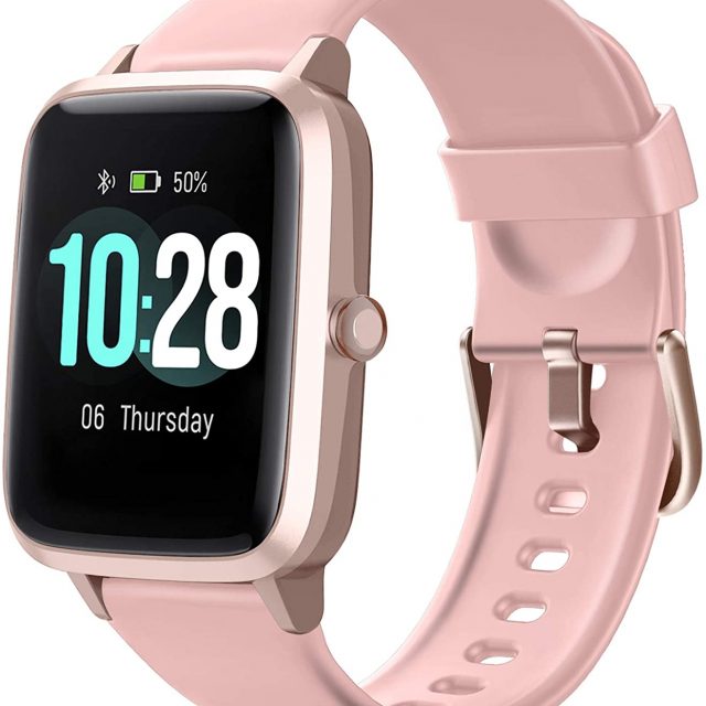 Letsfit Smart Watch ID205L, Fitness Tracker with Heart Rate Monitor, Activity Tracker with 1.3 Inch Touch Screen, IP68 Waterproof Pedometer Smartwatch with Sleep Monitor, Step Counter for Women and Men