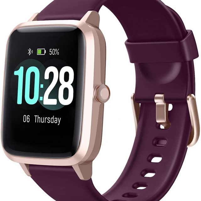 Letsfit Smart Watch ID205L, Fitness Tracker with Heart Rate Monitor, Activity Tracker with 1.3 Inch Touch Screen, IP68 Waterproof Pedometer Smartwatch with Sleep Monitor, Step Counter for Women and Men