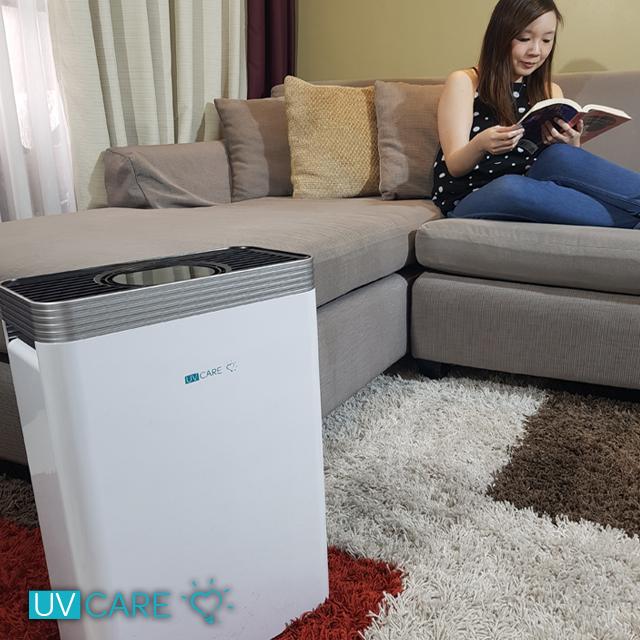 UV Care Clean Air 6-in-1 Air Purifier with HEPA filter and UVC Germicidal Lamp for Sanitation, Sterilization and Disinfection