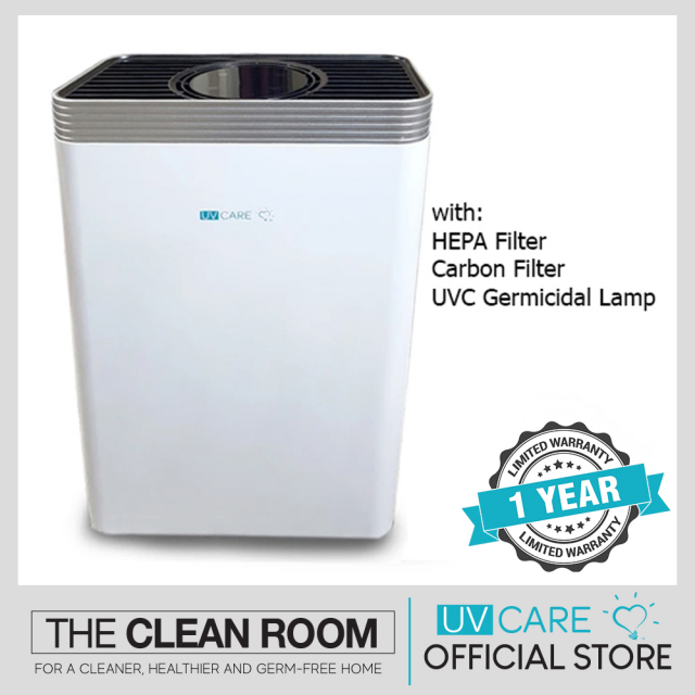 UV Care Clean Air 6-in-1 Air Purifier with HEPA filter and UVC Germicidal Lamp for Sanitation, Sterilization and Disinfection