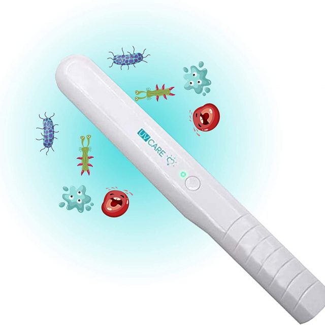 UV Care Germ Stick with UVC Germicidal Light for Disinfection, Sanitation, Sterilization and Termination of Germs, Viruses, Molds, and Bacteria