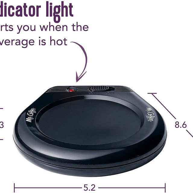 Handy and Portable Mr. Coffee Mug Warmer for Home, Office or Travel