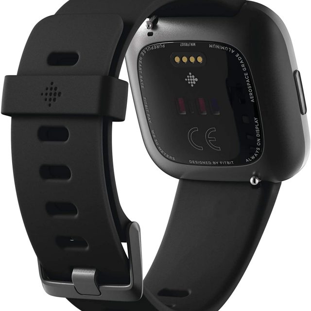 Fitbit Versa 2 Health and Fitness Smartwatch with Heart Rate, Music, Alexa Built-In, Sleep and Swim Tracking, One Size (S and L Bands Included)