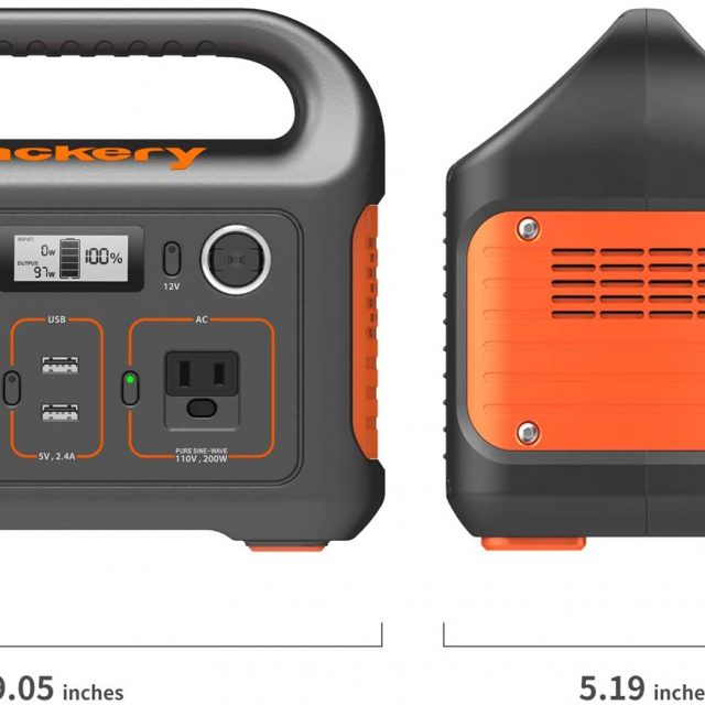Jackery Portable Power Station Explorer 240 Generator Adapter Charger, 240Wh Backup Lithium Battery, 110V/200W Pure Sine Wave AC Outlet, Solar Generator (Solar Panel Not Included) for Outdoors and Emergencies