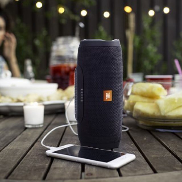 JBL Charge 3 Waterproof Portable Compact Bluetooth Speaker and Power Bank (Black)