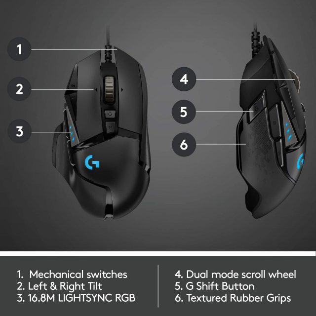 Logitech G502 Hero High Performance Gaming Mouse