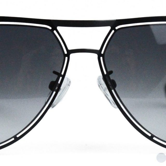 Police SPL157 0531 Aviator Sunglasses Black Gray Polarized Lens with UVA and UVB Protection