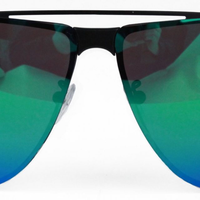 Police SPL166 531V Aviator Sunglasses Blue Green Polarized Lens with UVA and UVB Protection
