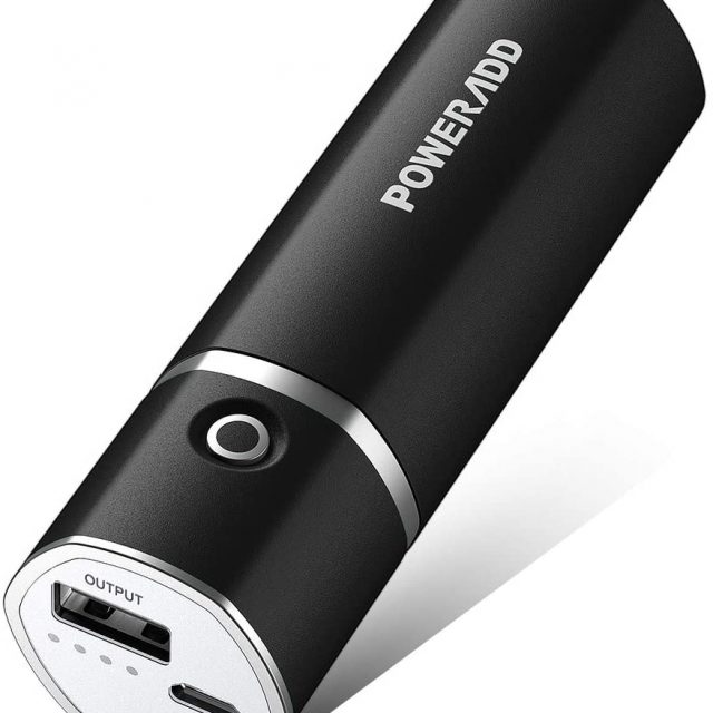 POWERADD Slim 2 5000mAh External Battery 2.1 A Output Most Compact, Portable & Efficient Smart Charger Power bank for Android and IOS devices and More
