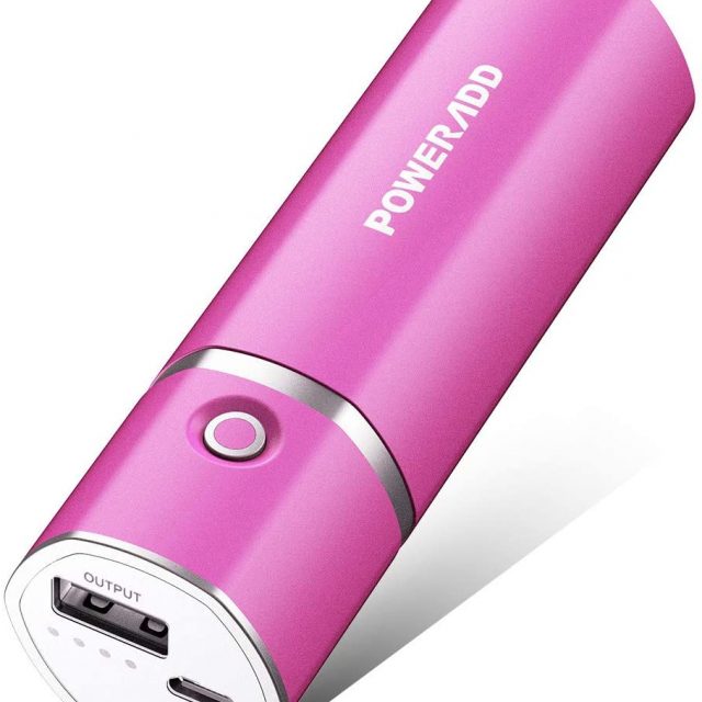 POWERADD Slim 2 5000mAh External Battery 2.1 A Output Most Compact, Portable & Efficient Smart Charger Power bank for Android and IOS devices and More
