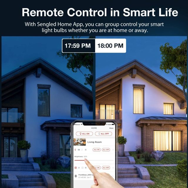 Sengled Smart light Bulb Starter Kit, Compatible with Alexa & Google Home, Support 2.4G & 5G, A19 Alexa Light Bulbs, Smart LED Soft White Light, 9W, 2 Smart Bulbs & 1 Smart Hub