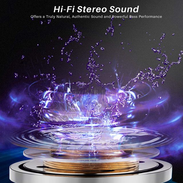TOZO T6 True Wireless Earbuds Bluetooth Headphones Touch Control with Wireless Charging Case IPX8 Waterproof TWS Stereo Earphones in-Ear Built-in Mic with Noise Reduction Headset Premium Deep Bass for Sports and Leisure All Colors