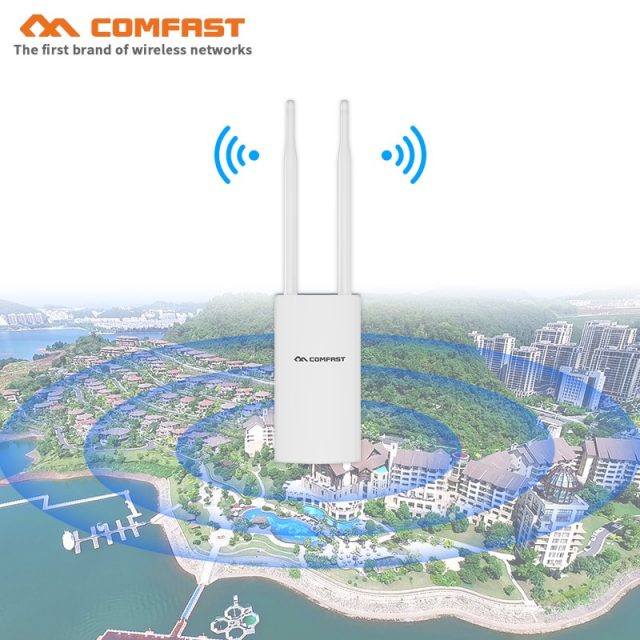 High Power  Wireless wi fi Router 500mW 300M~1200Mbps Outdoor AP Wide-Area Wi-Fi Amplifier With 360-Degree Omnidirection Antenna