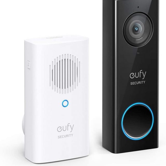 eufy Security and Safety, Wi-Fi Video Doorbell, HD 1080p-Grade, No Monthly Fees, Secure Local Storage, Human Detection, Free Chime, Requires Existing Wiring