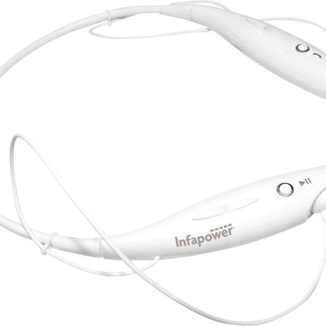 Infapower Wireless Bluetooth Stereo Headset (White) Model X304